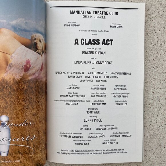 JULIA MURNEY Signed (Only) Playbill A Class Act Off Broadway CAROLEE CARMELLO - Picture 3 of 4